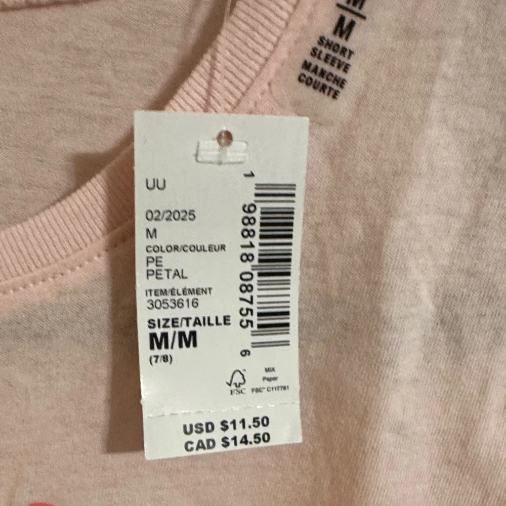 Children's Place Pink 'Follow Your Dreams' Eiffel Tower Tee Kids M